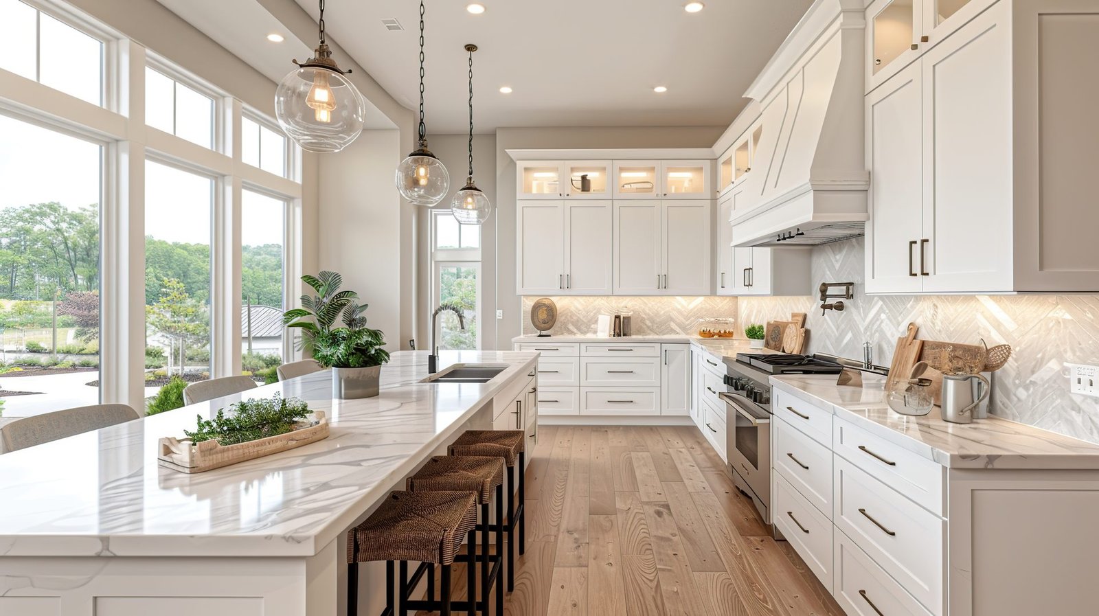 Post-construction cleaning in a Bethesda, MD property